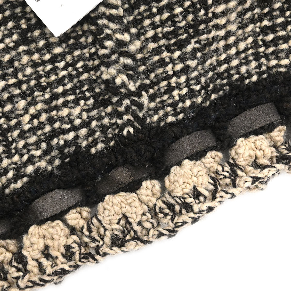 Chanel 2004 Setup Suit Cardigan Skirt Tweed Beige #38