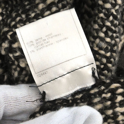 Chanel 2004 Setup Suit Cardigan Skirt Tweed Beige #38
