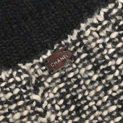 Chanel 2004 Setup Suit Cardigan Skirt Tweed Beige #38