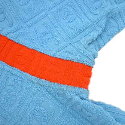 Chanel 2002 Zip-up Collarless Jacket Light Blue #38