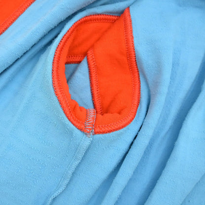 Chanel 2002 Zip-up Collarless Jacket Light Blue #38