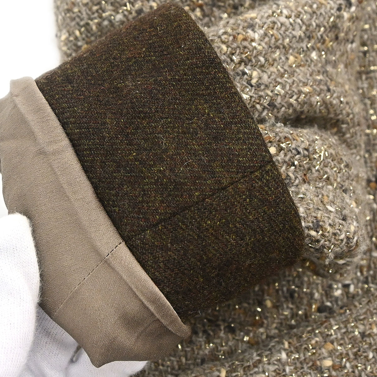 Chanel 1999 Single Breasted Tweed Jacket Brown #38