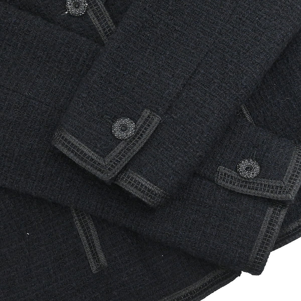 Chanel 2002 Cruise Asymmetric Neckline Tweed Jacket #40
