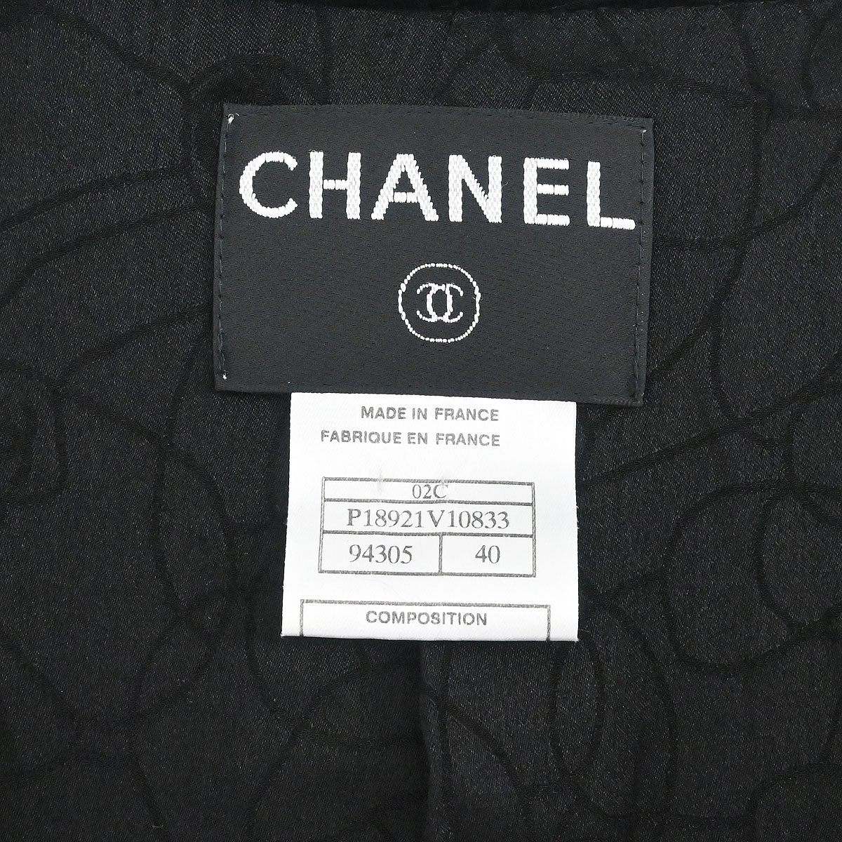 Chanel 2002 Cruise Asymmetric Neckline Tweed Jacket #40