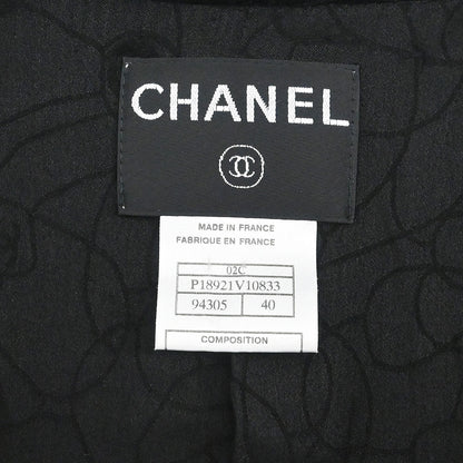 Chanel 2002 Cruise Asymmetric Neckline Tweed Jacket #40