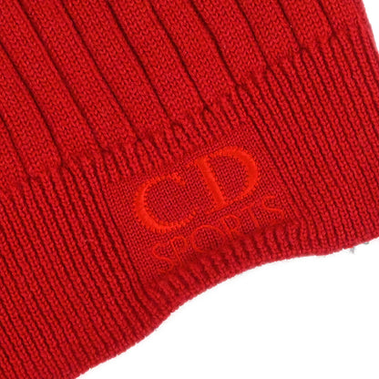 Christian Dior Sleeveless Knit Vest Top Red Gray #M