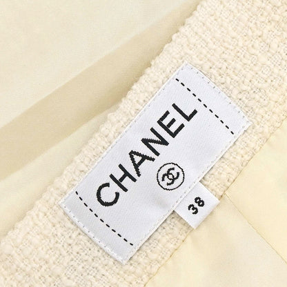 Chanel 2017 Tweed Skirt Ivory #38