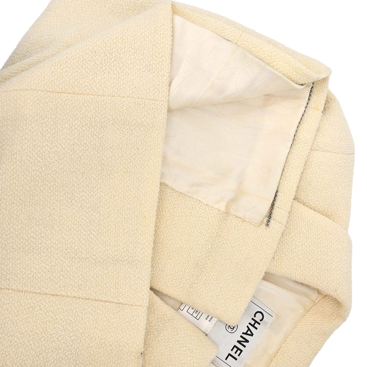 Chanel 2003 Single Breasted Jacket Ivory #38