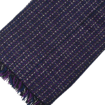 Chanel 2008 Double Breasted Tweed Jacket Purple