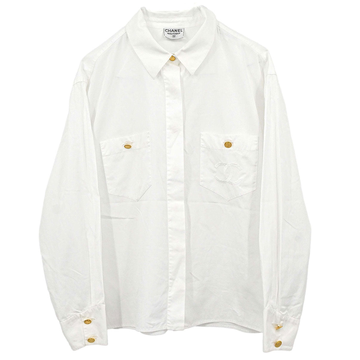 Chanel Blouse Shirt White