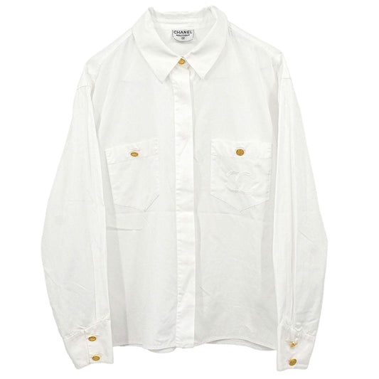 Chanel Blouse Shirt White