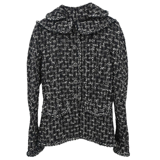 Chanel 2013-2014 Jacket Tweed Black #38
