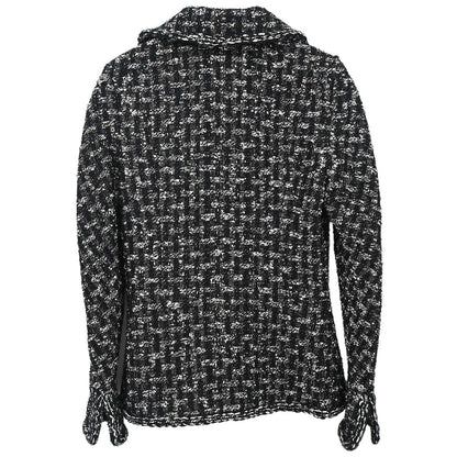 Chanel 2013-2014 Jacket Tweed Black #38
