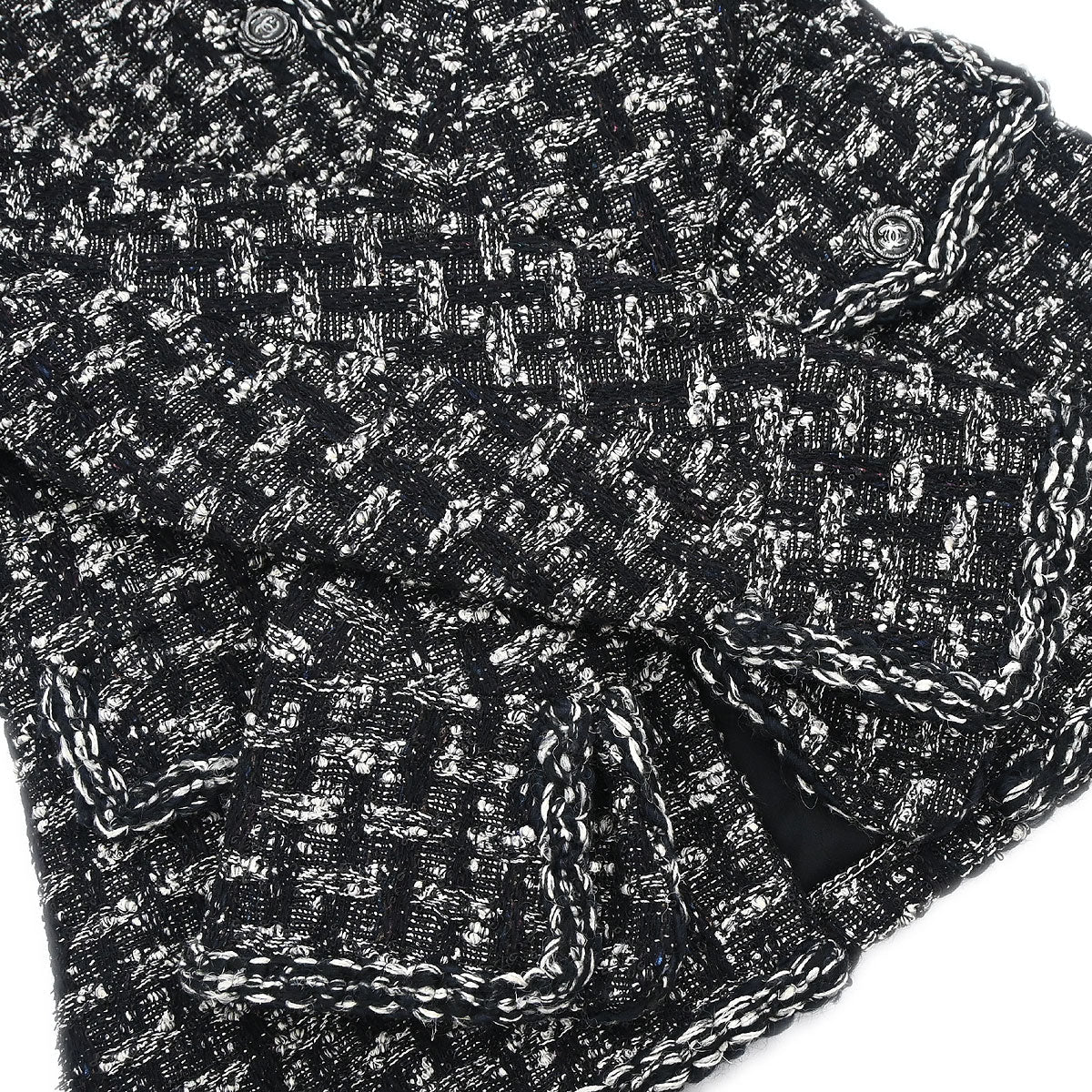 Chanel 2013-2014 Jacket Tweed Black #38