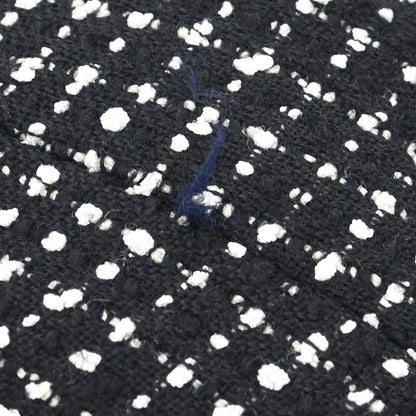 Chanel 1996 Setup Suit Jacket Skirt Tweed Black #38