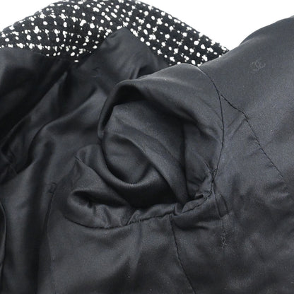 Chanel 1996 Setup Suit Jacket Skirt Tweed Black #38