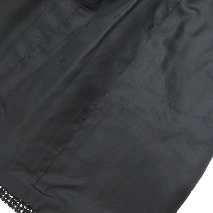 Chanel 1996 Setup Suit Jacket Skirt Tweed Black #38