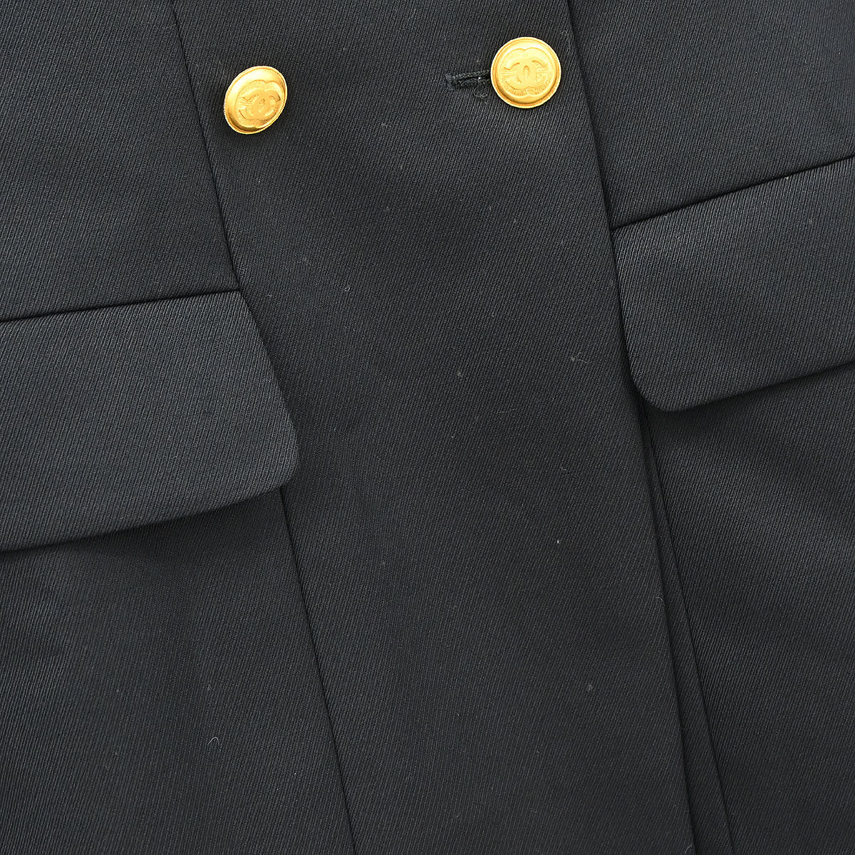Chanel 1996 Double Breasted Jacket Black #38