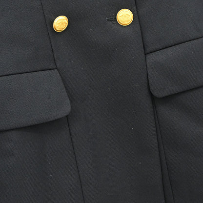 Chanel 1996 Double Breasted Jacket Black #38