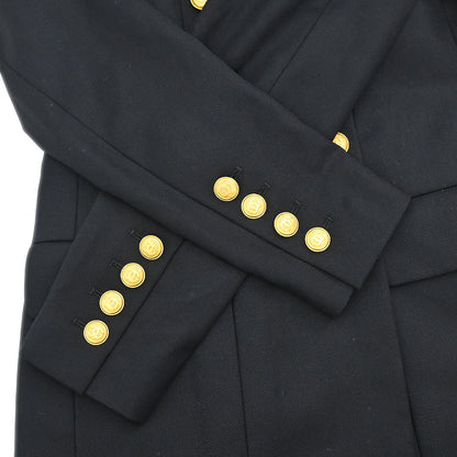 Chanel 1996 Double Breasted Jacket Black #38