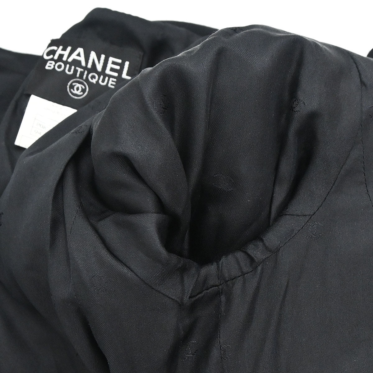 Chanel 1996 Double Breasted Jacket Black #38