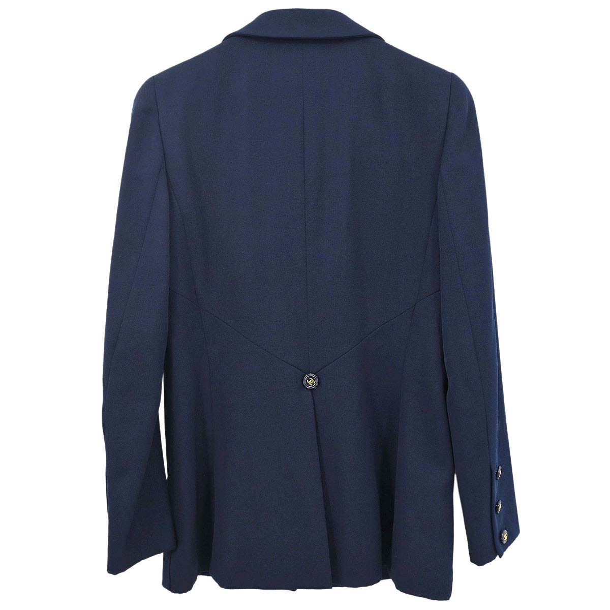 Chanel Double Breasted Jacket Navy