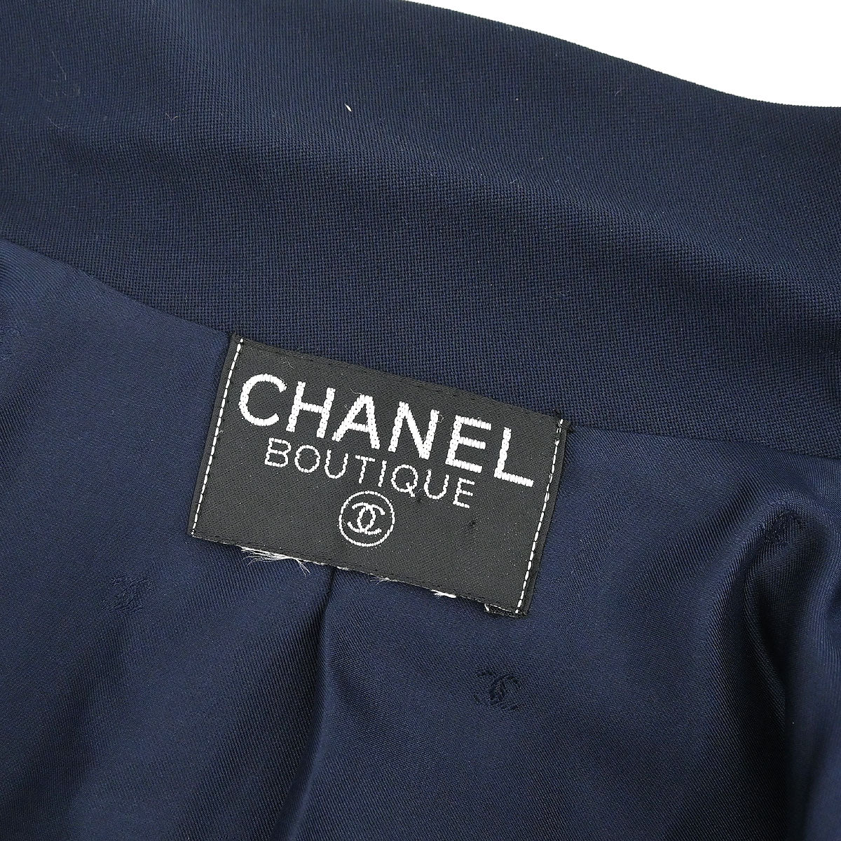 Chanel Double Breasted Jacket Navy