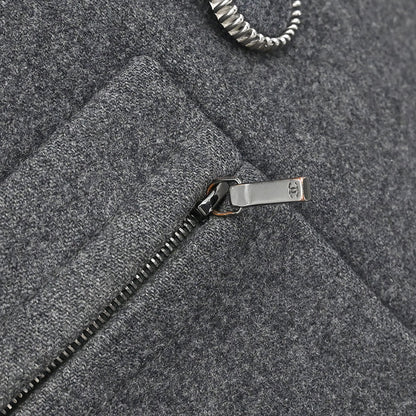 Chanel 2017 Double Breasted Jacket Gray #38