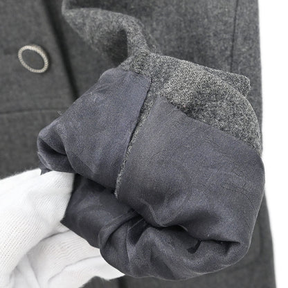 Chanel 2017 Double Breasted Jacket Gray #38