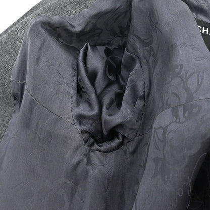 Chanel 2017 Double Breasted Jacket Gray #38