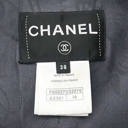 Chanel 2017 Double Breasted Jacket Gray #38