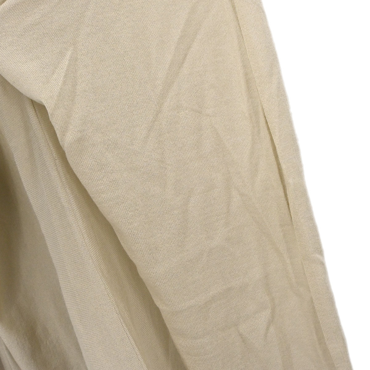 Hermes Long Sleeve Sheer Cardigan Beige #XL