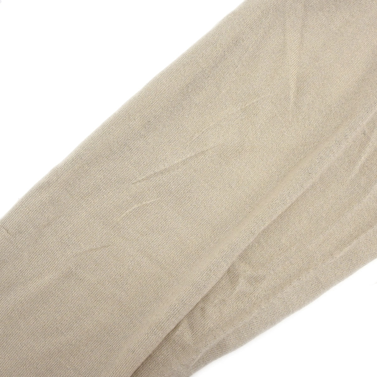 Hermes Long Sleeve Sheer Cardigan Beige #XL