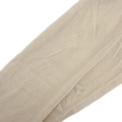 Hermes Long Sleeve Sheer Cardigan Beige #XL