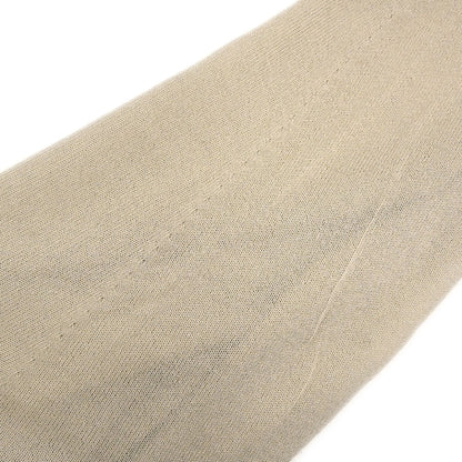 Hermes Long Sleeve Sheer Cardigan Beige #XL