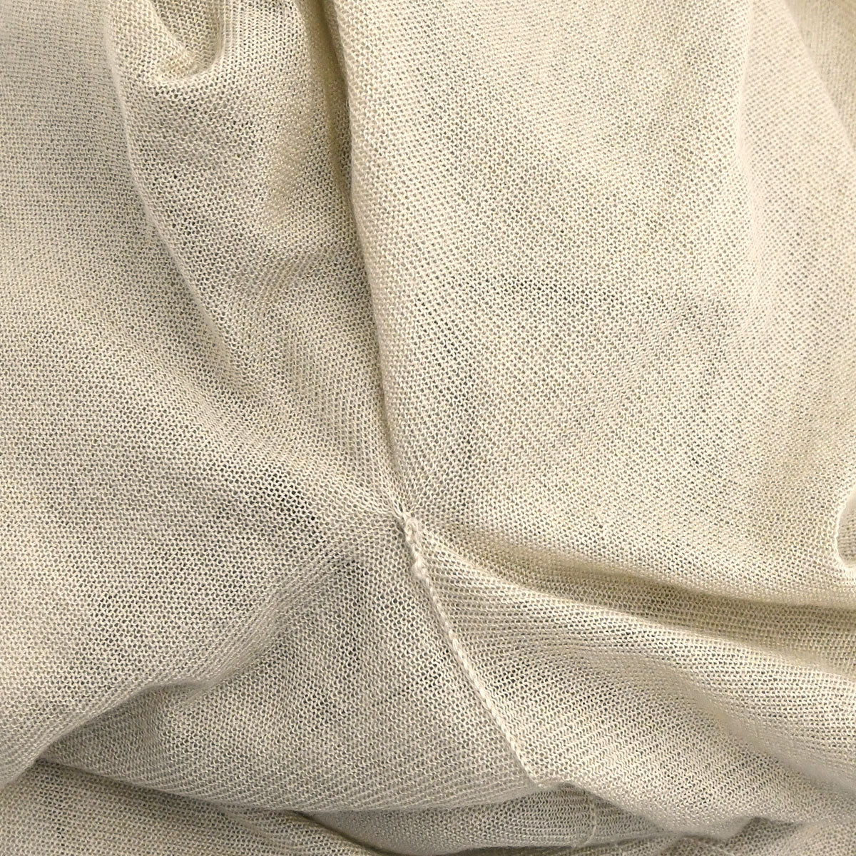 Hermes Long Sleeve Sheer Cardigan Beige #XL