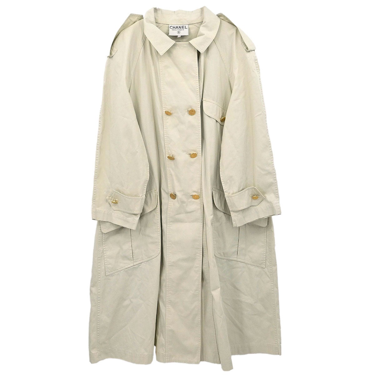 Chanel Trench Coat Beige #34