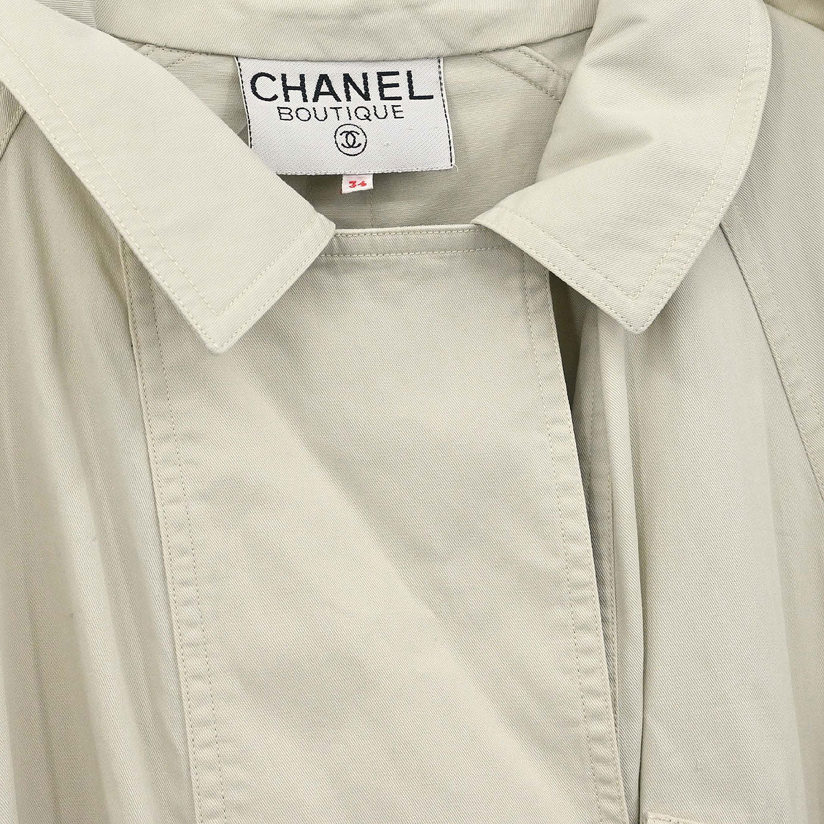 Chanel Trench Coat Beige #34