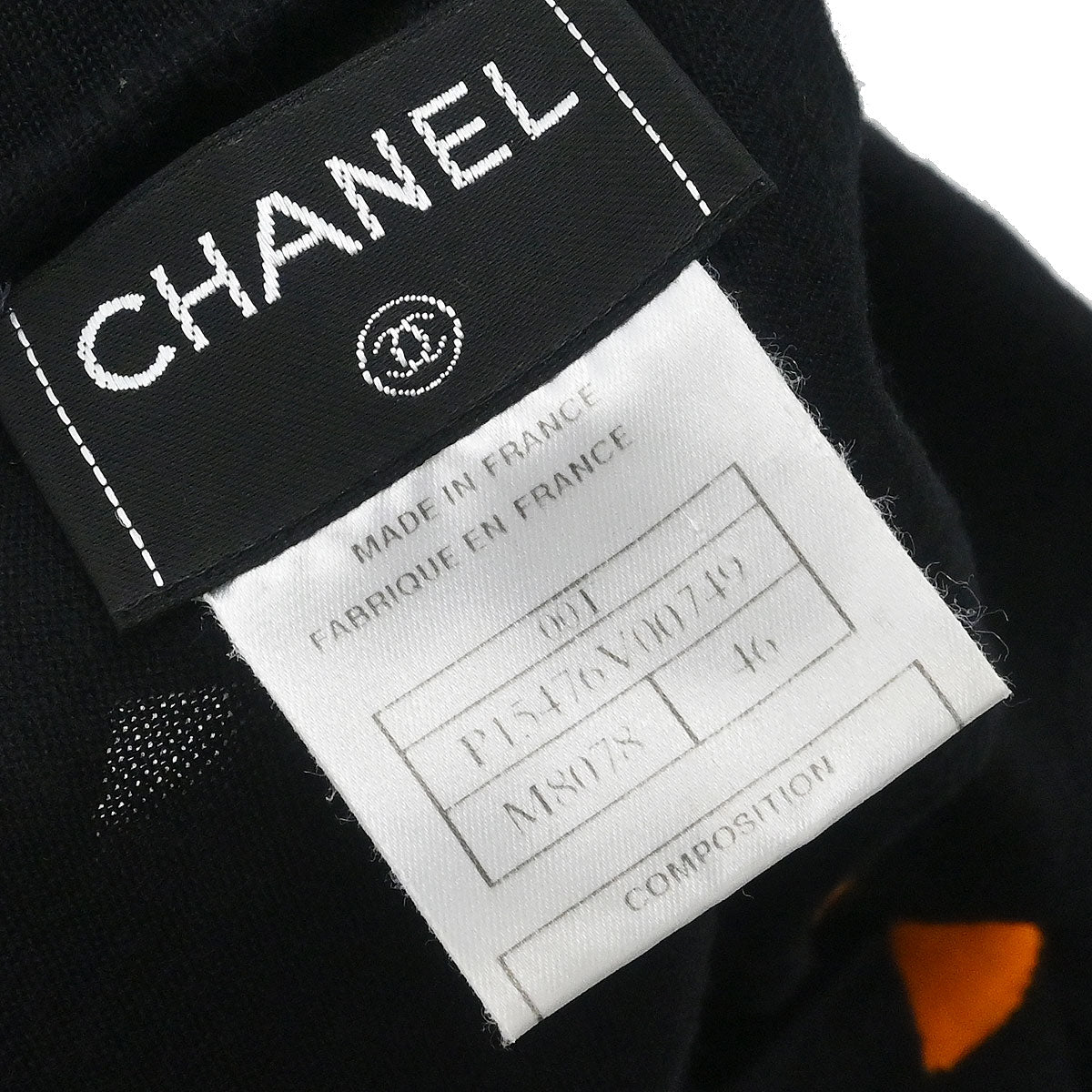 Chanel 2000 Long Sleeve Sweater Top Black #46