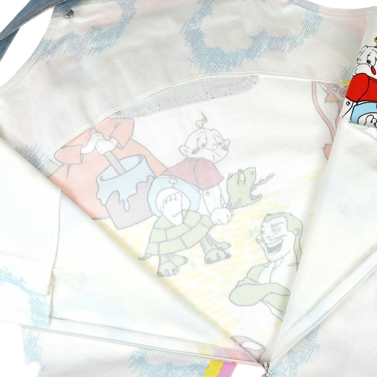 Christian Dior Cartoon Print Sleeveless Tank Top Apron White
