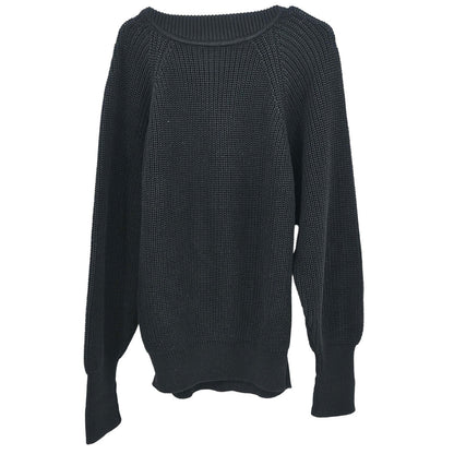 Chanel 1996 Sweater Knit Top Black #38