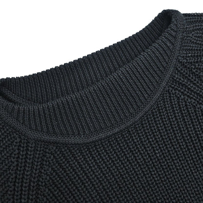 Chanel 1996 Sweater Knit Top Black #38