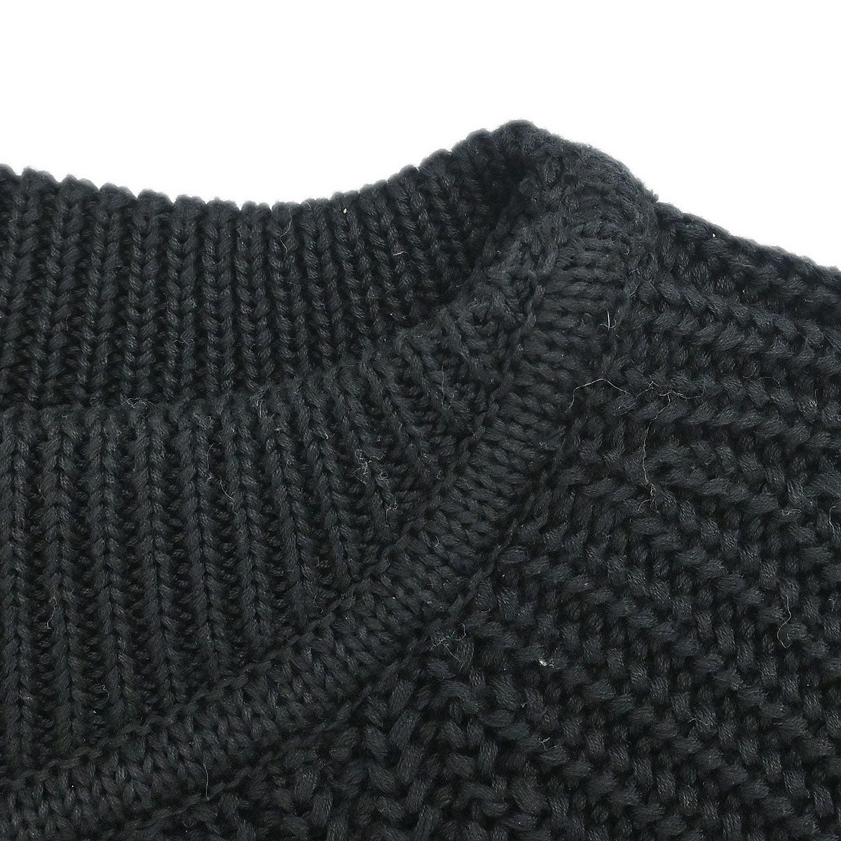 Chanel 1996 Sweater Knit Top Black #38