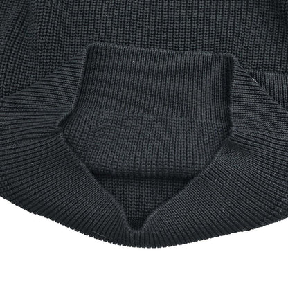 Chanel 1996 Sweater Knit Top Black #38