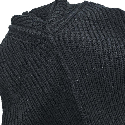 Chanel 1996 Sweater Knit Top Black #38