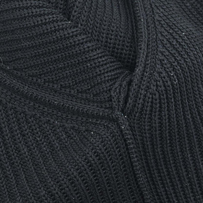 Chanel 1996 Sweater Knit Top Black #38