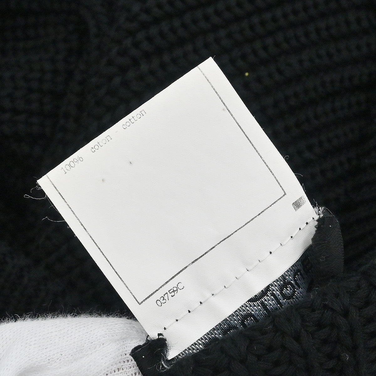 Chanel 1996 Sweater Knit Top Black #38