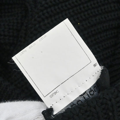 Chanel 1996 Sweater Knit Top Black #38