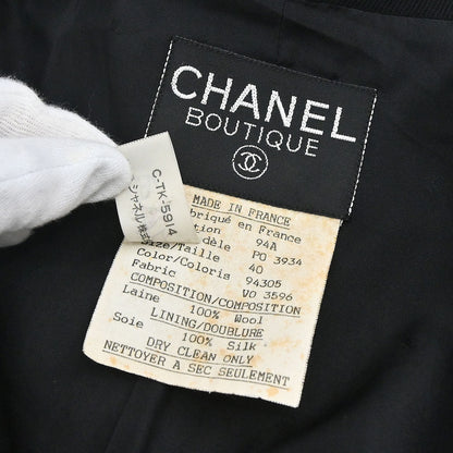 Chanel 1994 Double Breasted Jacket Black 94A #40