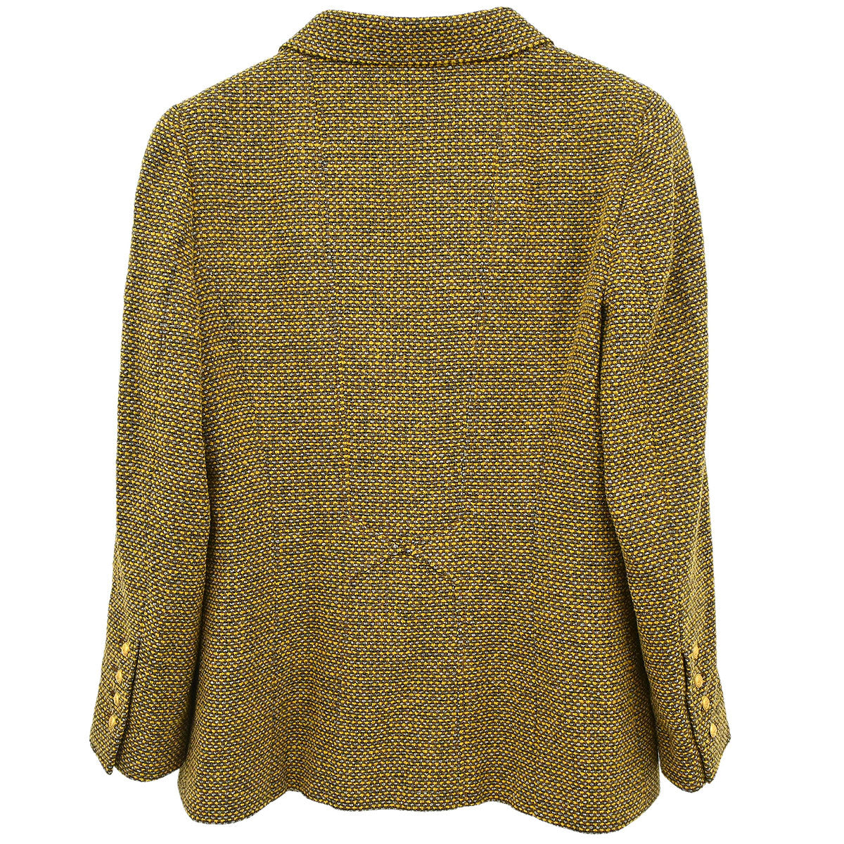 Chanel 1996 Single Breasted Tweed Jacket Brown #42
